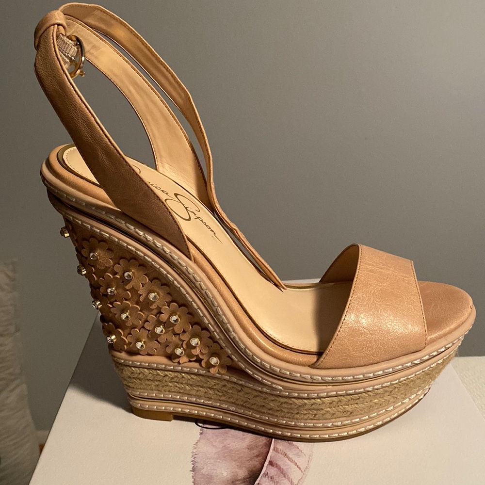 Brand New Jessica Simpson Nude Wedges